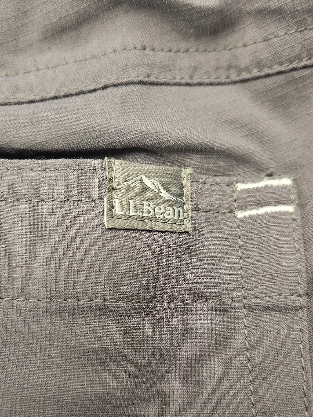 LL Bean Vista Camp Pants Gray Drawstring Size S Straight Leg - Picture 5 of 6